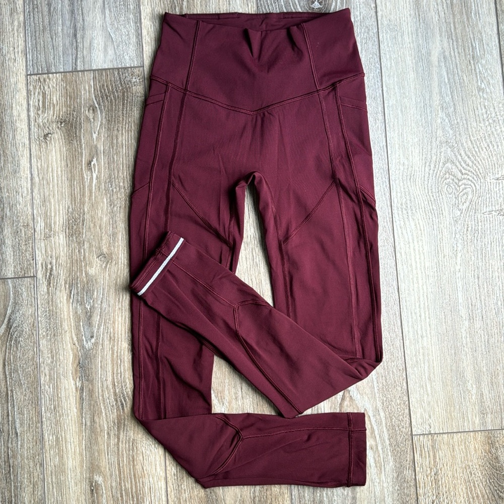 LuLuLemon’s All the Right high-rise running pant with pockets 28”